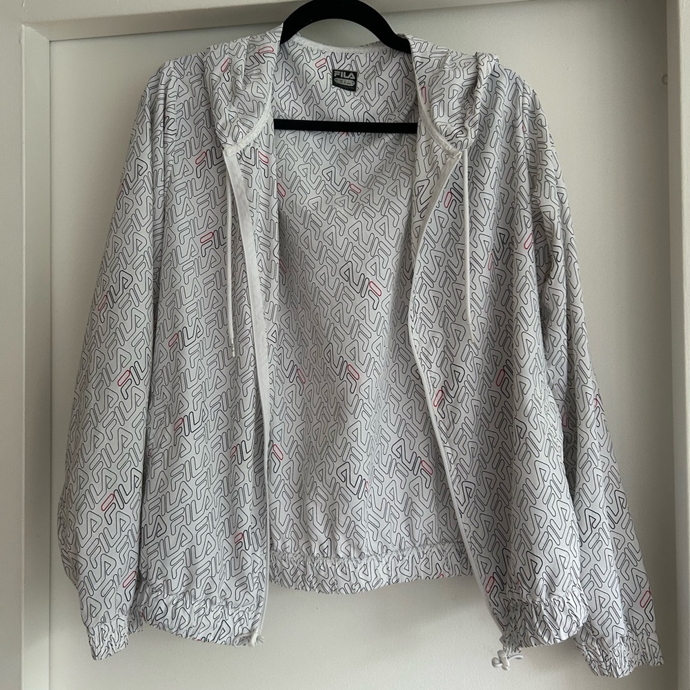 FILA logo print light jacket
